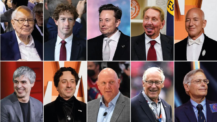 এক বছরে শীর্ষ ১০ মার্কিন ধনীর সম্পদ বেড়েছে ৩৬৫ বিলিয়ন