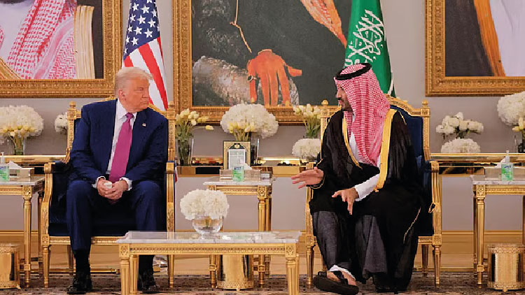 সৌদি আরবের যুবরাজের সঙ্গে বৈঠক করলেন ডোনাল্ড ট্রাম্প