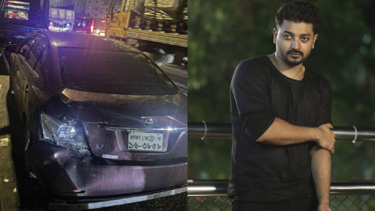 গাড়িতে ট্রাকের ধাক্কা, অল্পের জন্য রক্ষা পেলেন বাপ্পি